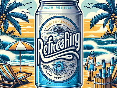 Crack Open the Refreshment | tracingflock beer beer can beer nation brewery can celebration cheers chilled beer craft beer graphic design pleasure relaxation tracingflock