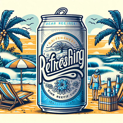 Crack Open the Refreshment | tracingflock beer beer can beer nation brewery can celebration cheers chilled beer craft beer graphic design pleasure relaxation tracingflock