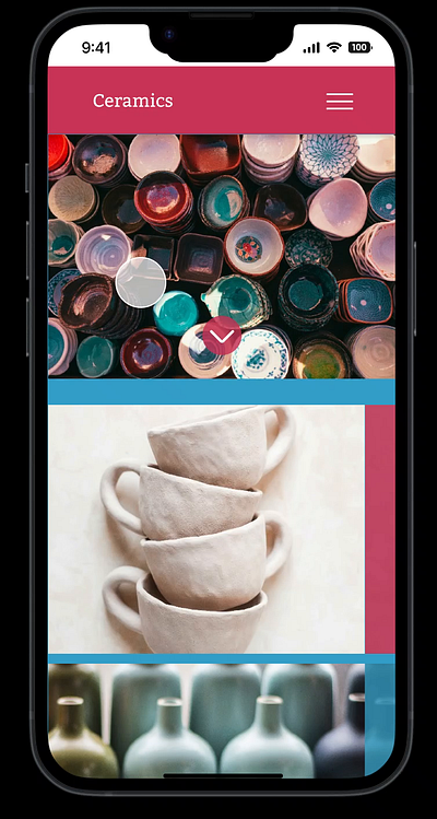 E-commerce ceramic shop app dailyui design ui ux