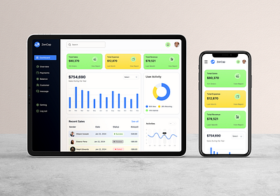 Finance Dashboard Design with mobile Responsive dashboard dashboard design dashboard template dashboard ui figma finance finance dashboard graphic design ui ui design uiux web design