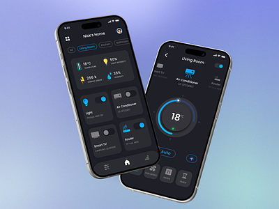 Remote Control App app app design black mode app mobile app remote control remote control app ui ui app design uxui app design visual design