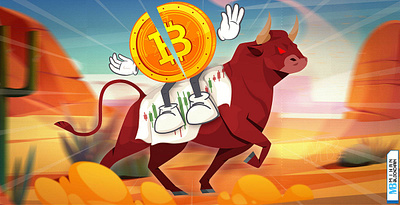 Digital Illustration animation bitcoin branding cryptocurrency digital graphic design illustration