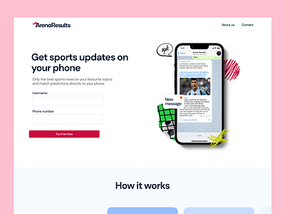 Sports Update Website football sports ui