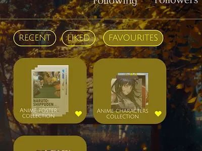USER PROFILE animetheme dailuichallenge006 dailyui darkmode figma ui userprofile