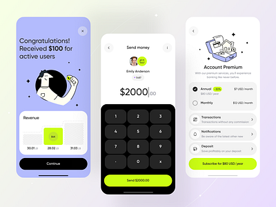 Banking App - UI iOS 🔥 app banking crypto dailyui figma finance graphic design illustration ios mobile mobile app money product design ui user interface ux