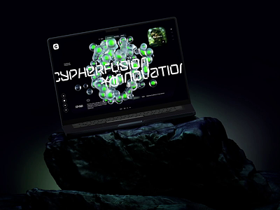CypherFusion Innovation Website 3d animation creative fusion future graphic interface landingpage motion power sciecnce technology ui ui design us design user interface ux web web design website