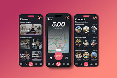 UX/UI Work - FitLife Track design graphic design illustration ui user user interface ux web website