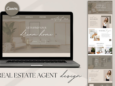 Real Estate Agent Canva Website branding canva website landing page lead magnet lead magnet canva lead magnet template marketing marketing templates new realtor real estate real estate agent real estate agent canva website real estate branding real estate marketing real estate templates social media website them