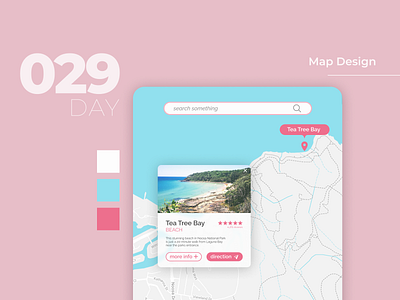 Daily UI Challenge Day #029 - Map Design daily ui dailyui day 029 get direction map map design ui challenge
