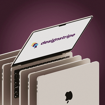 Macbook Device Mockup for DesignStripe App 3d design mockup modelling rendering