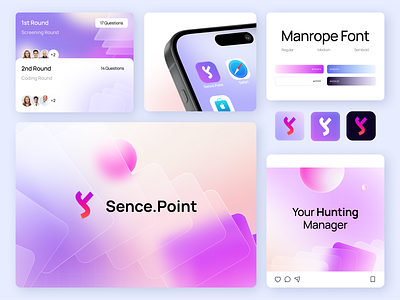 Sence.Point - HR Brand Identity arounda brand brand design brand guidelines brand identity branding branding design business logo creative logo design digital illustration graphic graphic design graphicdesign graphics identity logo logo design visual design visual identity