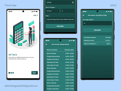 EMI Calculator App Ui Design calculator design emi emi calculator app ui design moblie ui uiux uiux design