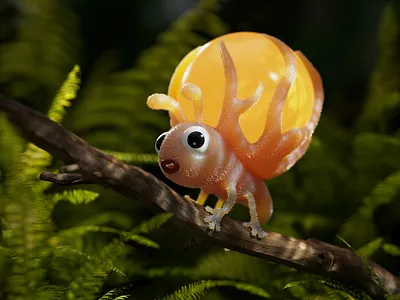 Bubble Bug 3d bug c4d character cinema4d colors illustration redshift