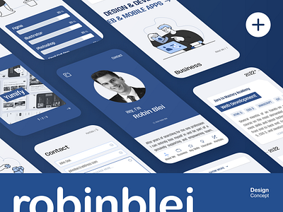 Robin Blei – A personal web profile (Mobile) animation design logo ui ux web