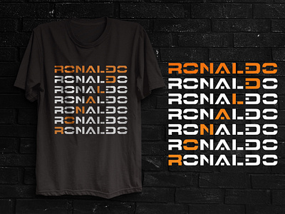 Retro Typography T-Shirt Design design football graphic design graphics illustration premium retro ronaldo top trending tshirt tshirt design typography unique