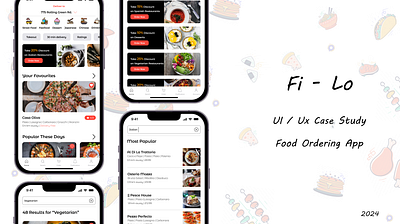 Food Ordering App UI / UX Case Study 2024 case study components design design system design thinking figma foodorderingapp grid ios new design typography ui uiux user experience user insights user map flow user persona user ınterface wireframe