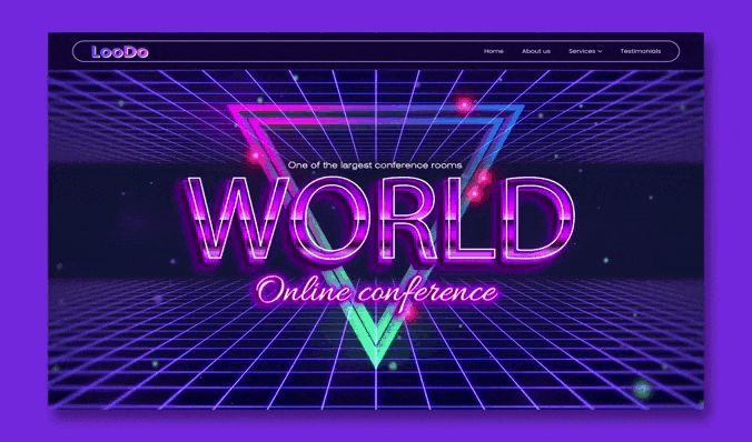 World Online Conference home page design app art branding design graphic design illustration logo nft ui ux web webdesign