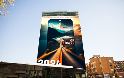 The Future of Travel Billboard graphic design ui