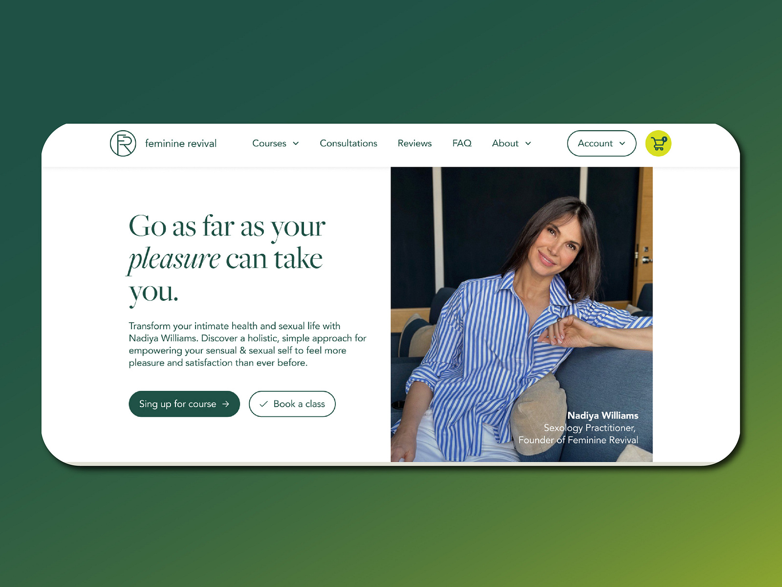 UX/UI - Feminine Revival by Ben Sylvester Strautmann on Dribbble