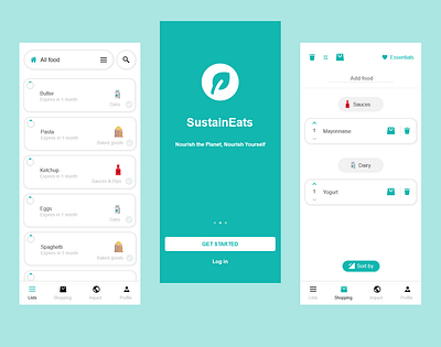 Sustain eats | Grocery App Design app design fig figma graphic design ui ux