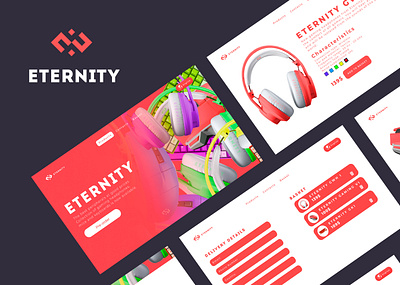 Online Store - Eternity branding landing online store onlinestore site ui ux web web design веб веб дизайн интернетмагазин сайт