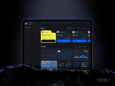 ClassPulse University - Dashboard for Online Courses Platform app branding concept courses crypto dashboard education figma graphic design icon illustration ios logo nft online course typography ui ux vector web3