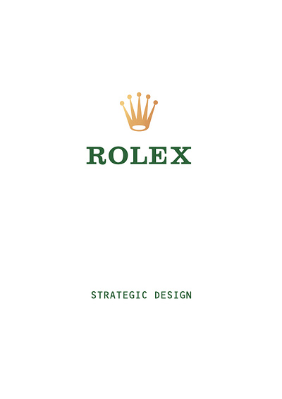 ROLEX: STRATEGIC DESIGN strategic design