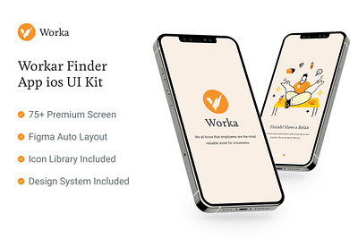 Figma Worka mobile app design figma worka mobile app mobile ui kit ui ux ui ux design