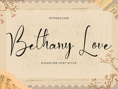 Bethany Love beautiful branding design elegant engagement font font design graphic design handwritten logo signatures spring summer valentine wedding