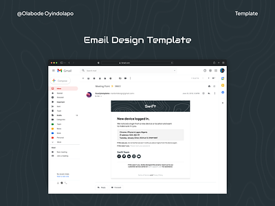 EMAIL TEMPLATE design desktop email figma news newsletter ride swift template ui ux