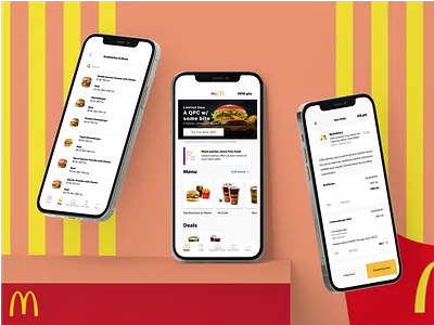 McDonald's Mockup app app design appdesign mobile mockup ui uiux uxui