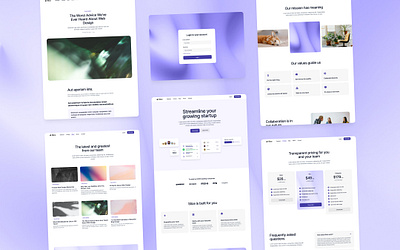 SaaS website template brand bryn taylor colour design designer purple saas site startup startups template template design type typography ui webflow website website design website template