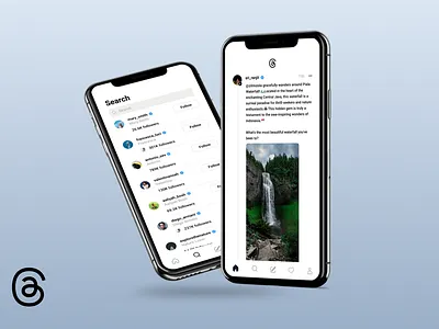 Threads App Mockup app app design appdesign design figma mockup ui uiux uxui