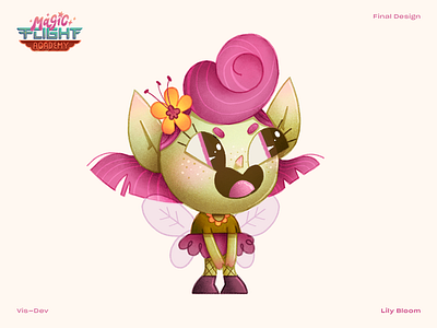 Lily Bloom cartoon character character design fairy illustration tv show visual development