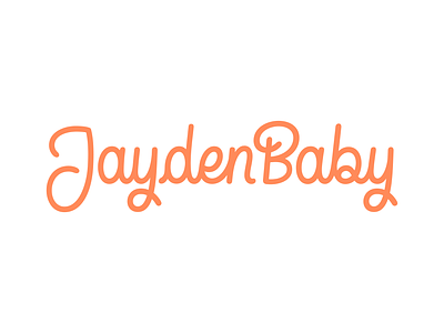 JaydenBaby Custom Wordmark branding custom custom wordmark lettering logo logotype type typography wordmark