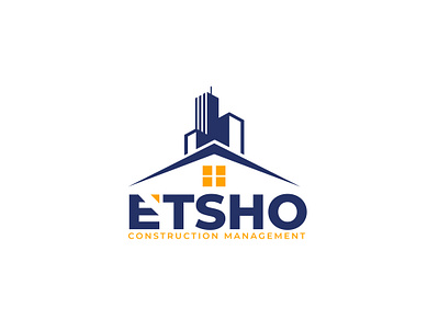 E'tsho construction engineered house logo logo logo maker management