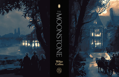 Moonstone 2d book cover digital folioart historical illustration juan esteban rodriguez novel painting publishing texture