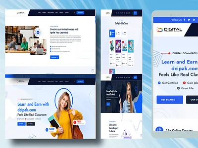 Dcpak Web Design & Development ( Figma Project ) branding design figma graphic design illustration logo ui ui ux design ux design web design web development website wordpress
