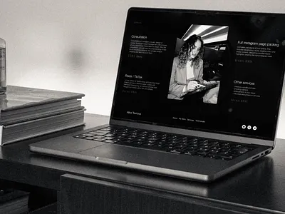 Landing Page for Content Creator content creator landing page portfolio uxui design web design