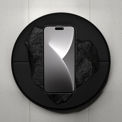 iPhone Mockup Scenes for DesignStripe App 3d apple black branding design graphic design iphone mockup modelling rendering rock