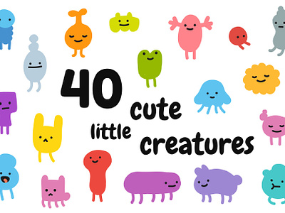 Cute tiny monsters