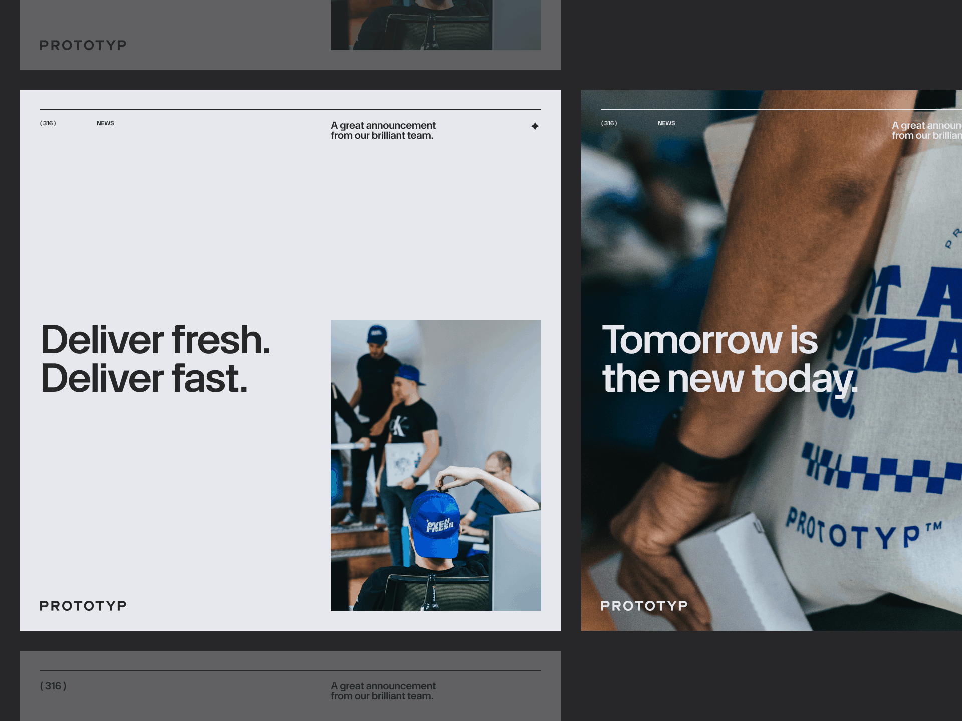 ( 316 ) PROTOTYP // SCL.ADS 00/24 branding minimal sand type typography ui visual