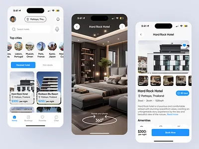 Mobile App Design - Hotel booking app design booking platform hotel booking hotel booking app hotel rent hotel reservation app hptel mobile app mobile app design renting app reservation app room booking tourism travel app trip ui ui design user interface ux ux design