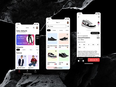 E-commerce app UI app design e commerce ui