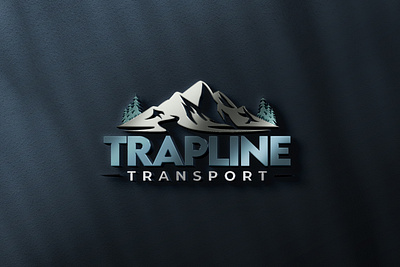 TRAPLINE Transport Logo 3d branding design graphic design illustration logo typography