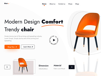 Furniture Landing page 2024ui decorations e commerce furniture furniture store headeruidesign homedecoration interior landing page minimal mobile product shop store trendingui uiux design web website website design websiteui