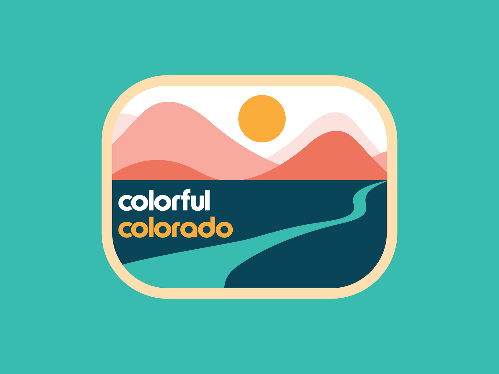 Colorful Colorado Illustration - Human Nature Designs by Emily Backus ...