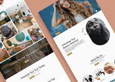 Urban Locks - Hair & Beauty Salon beauty salon branding design hair salon hairdresser landing page salon ui web design web development website