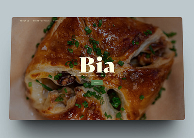 Bia - Irish & Scottish Street Food branding cafe design food landing page logo restaurant street food ui web design web development website