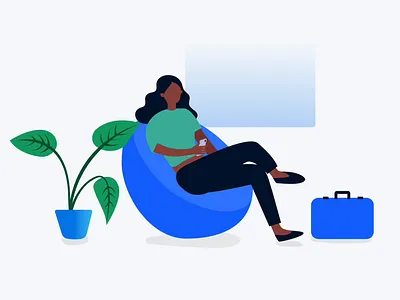 Lady Lounging animation completed lady lottie lounging svg vector